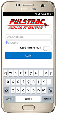 Pulstrac app screen 1