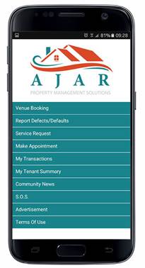 AJAR app screen 1
